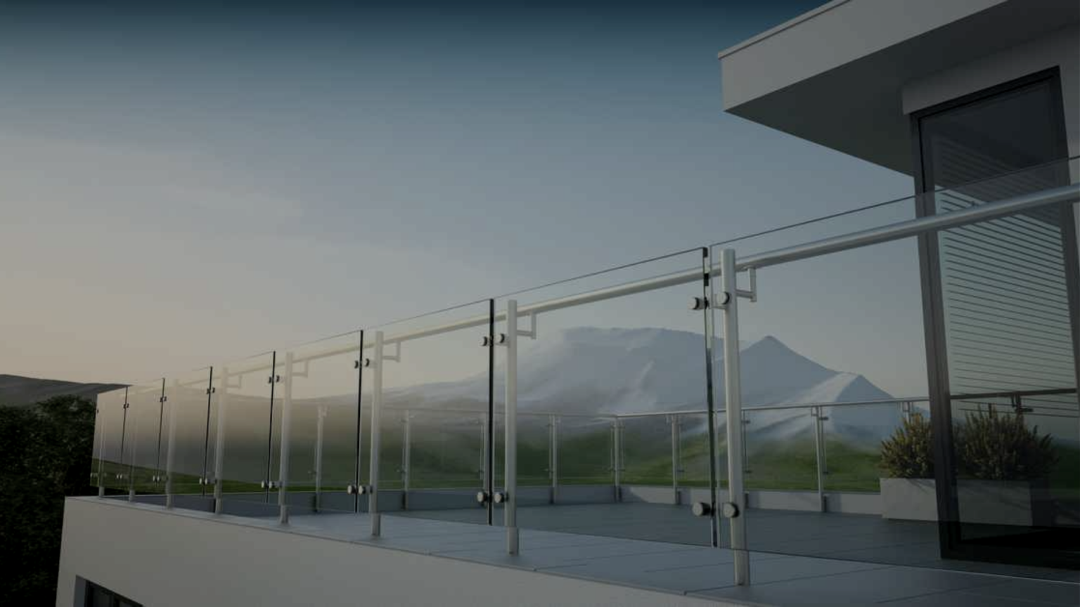 Glass railing